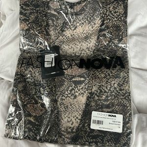 Fashion nova snake print kimono